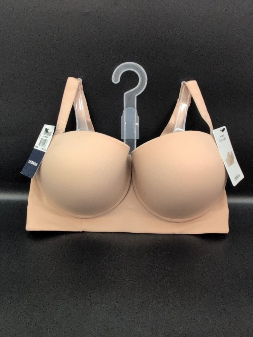 Leonisa 360 Smoothing Strapless Longline Contouring Bra 38DD Beige